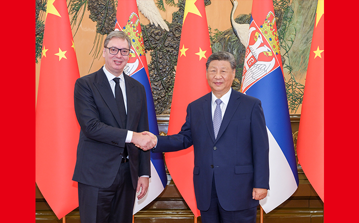 習(xí)近平會(huì)見(jiàn)塞爾維亞總統(tǒng)武契奇